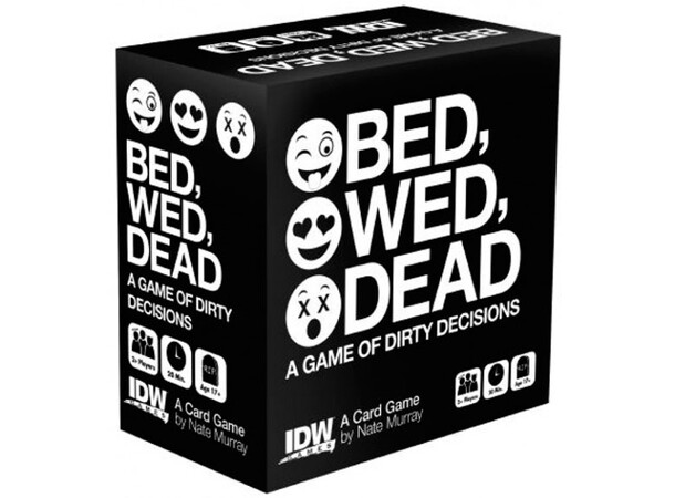 Bed Wed Dead Kortspel Partyspelet med smutsiga beslut